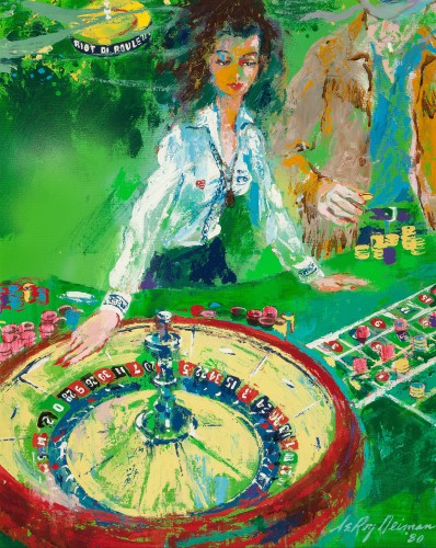 Roulette Dealer Girls of Caesars Palace painting