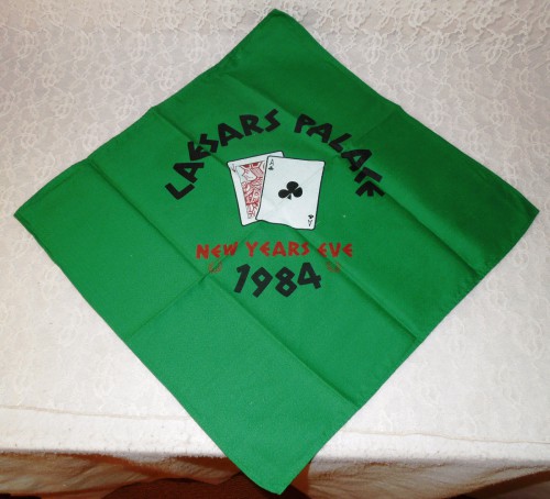 CAESARS PALACE 1984 New Years Eve retro casino gambling napkin